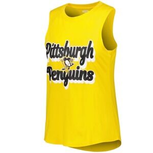 Concepts Sport‎ NHL Pittsburgh Penguins Yellow Muscle Tank Top Sleepwear Large